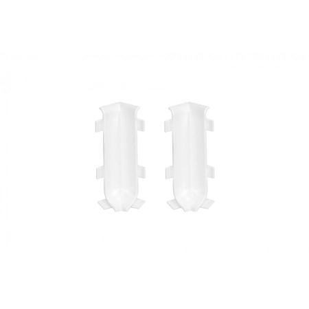 Narożnik wewnętrzny listwy podłogowej Creativa LP59 biały RAL9003 -2szt