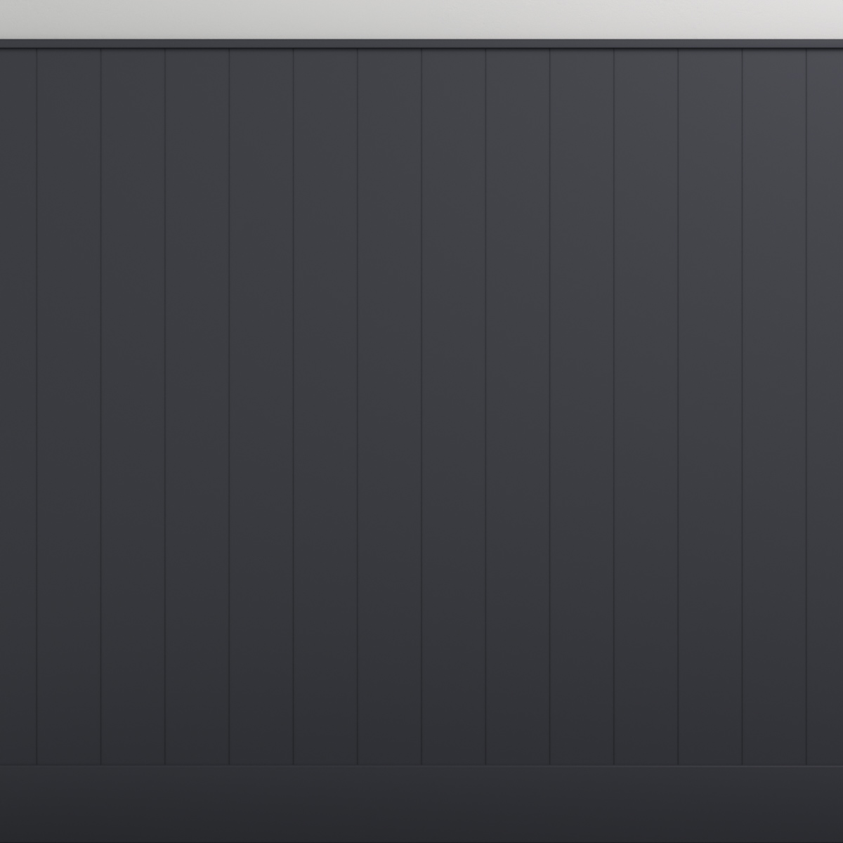 Boazeria ścienna MDF do malowania - długość 200 cm / wysokość 114.5 cm (zestaw Plano XL / Elegant / Duo) + Farba Czarnoszary RAL7021