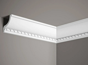 Listwa przysufitowa styropianowa MDA121 biała wym. 200 x 7.6 x 7 cm, z ProFoam