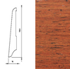 Drewniana listwa przypodłogowa lakierowana KS80 (240 cm x 7,9 cm x 1,6 cm) Merbau