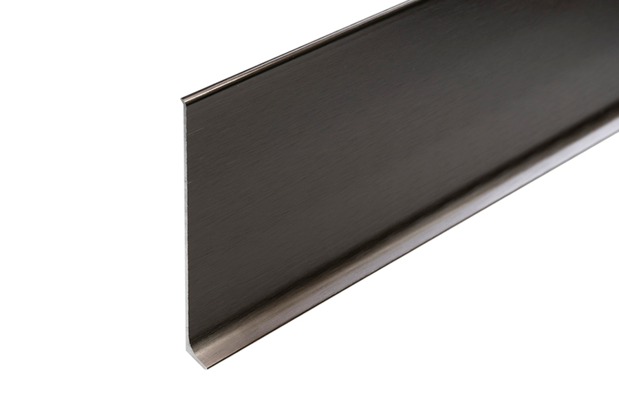 Listwa przypodłogowa aluminiowa kawowa EC40S cokół Creativa LP100