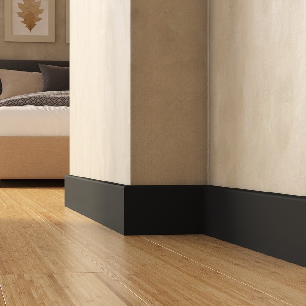 PRÓBKA 20 cm - Listwa przypodłogowa Premium Floor Durofit PF100B czarna 10 cm