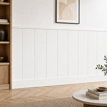 Boazeria ścienna LOFT do malowania - długość 200 cm, wysokość 114,5 cm + Farba biały RAL9016