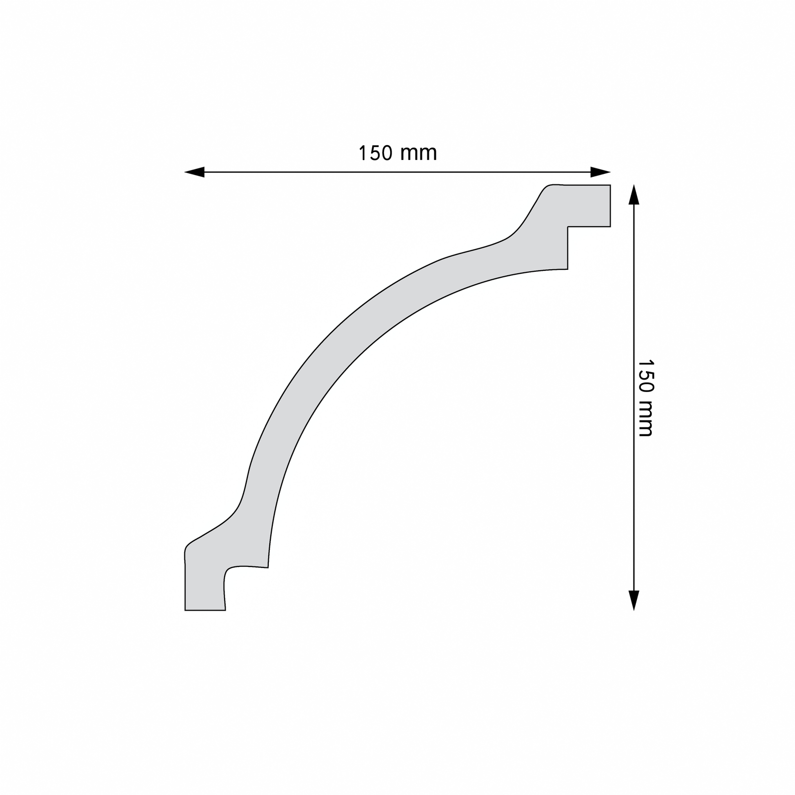 Listwa gzymsowa gładka Creativa LGG-57