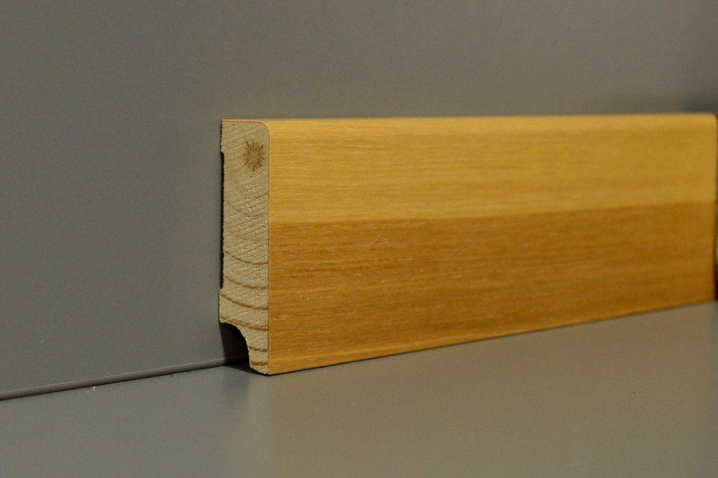 Listwa przypodłogowa fornirowana lakierowana CP58 (240 cm x 5,8 cm x 1,6 cm) jesion ciemny