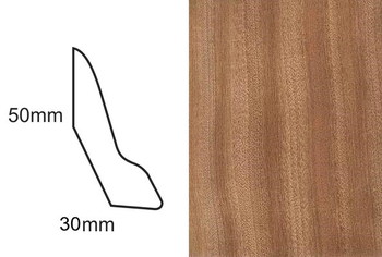 Listwa przypodłogowa fornirowana nielakierowana LP60 (240 cm x 5 cm x 3 cm) sapella