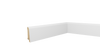 PRÓBKA 20 CM - Drewniana listwa przypodłogowa świerkowa biała, powłoka Polyblend - 6cm