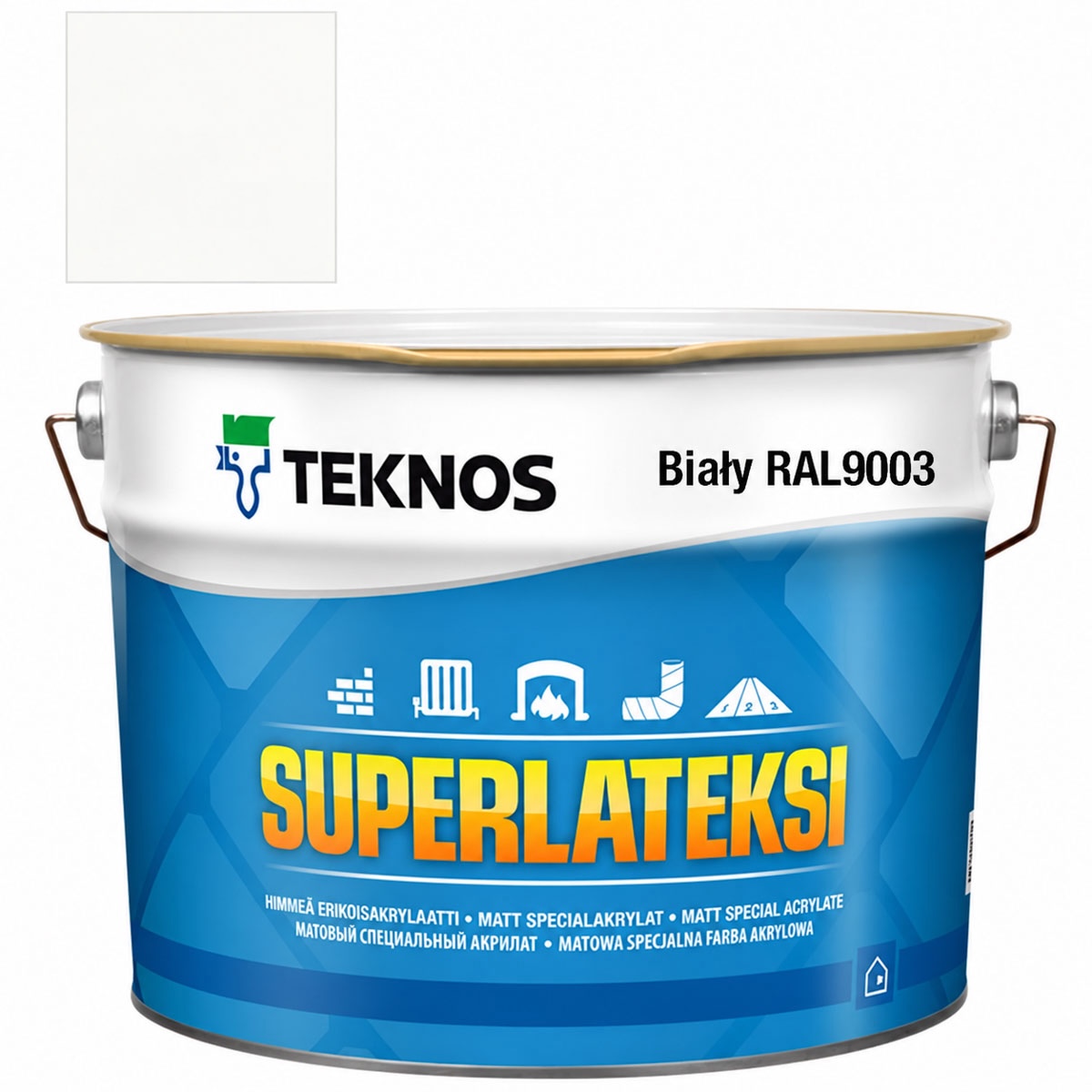 PRÓBKA KOLORU Teknos Superlateksi – biały RAL 9003
