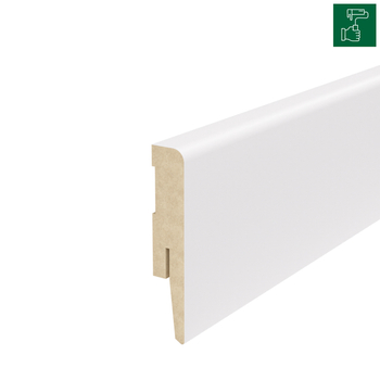 Listwa przypodłogowa MDF TRIO R5, do malowania, 8cm