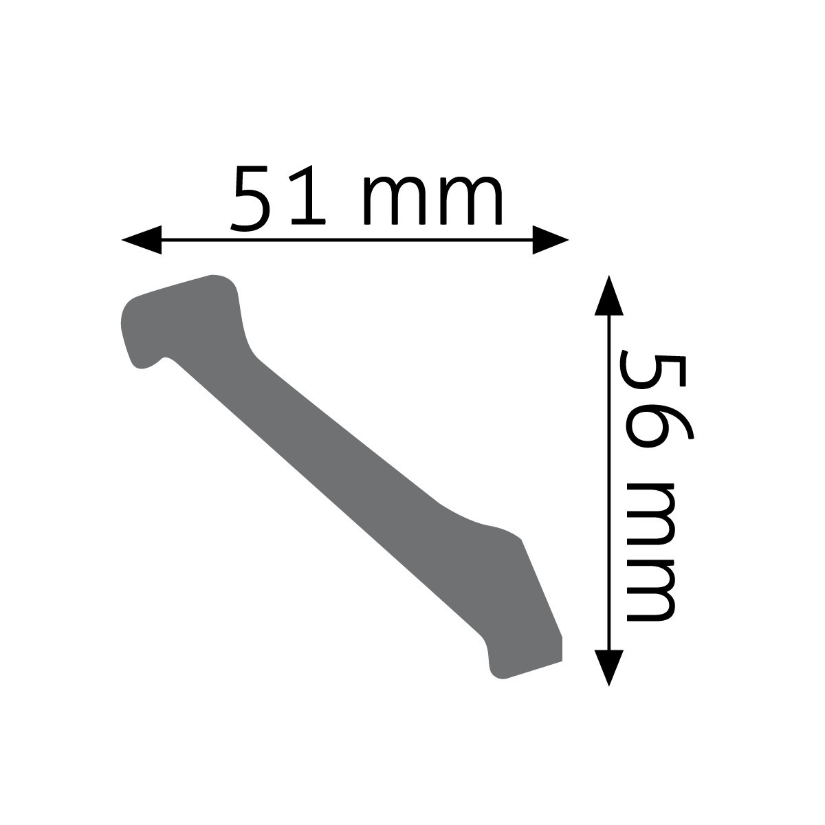 Listwa gzymsowa gładka Creativa LOC-06