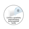 Listwa ścienna Creativa LPC-03, biała, wym. 2.2 x 1 x 244cm