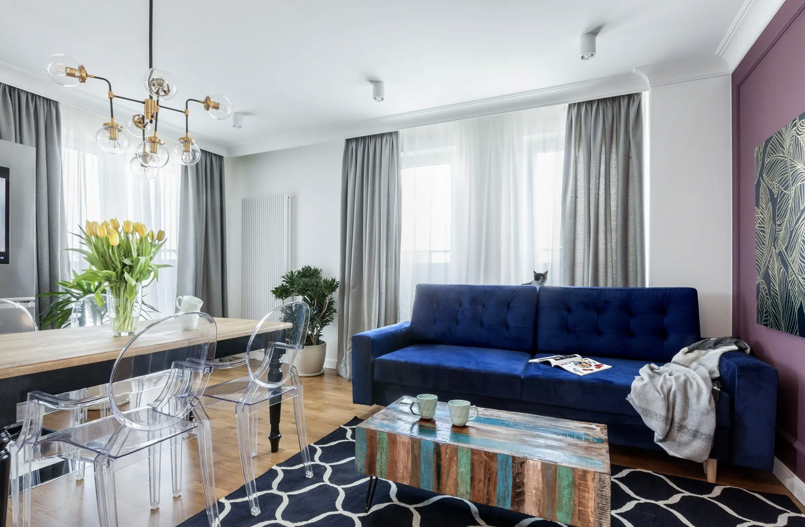 Maskownica karnisza biała MD105H wym. 300 x 12 x 10.8 cm, z PolyForce