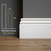 Listwa przypodłogowa MDF lakierowana biała z wodoodporną powłoką ESTILO 8cm