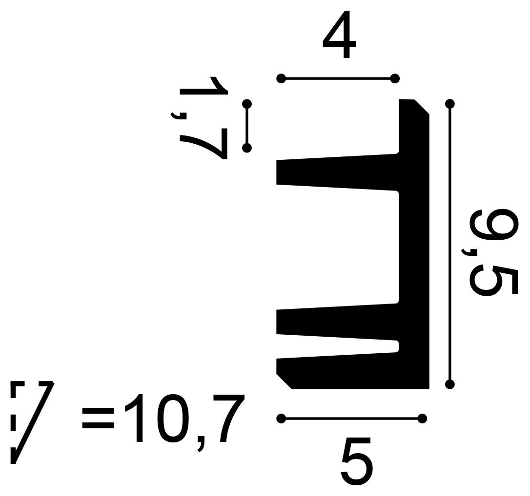 Listwa oświetleniowa sufitowa - Orac Decor C381