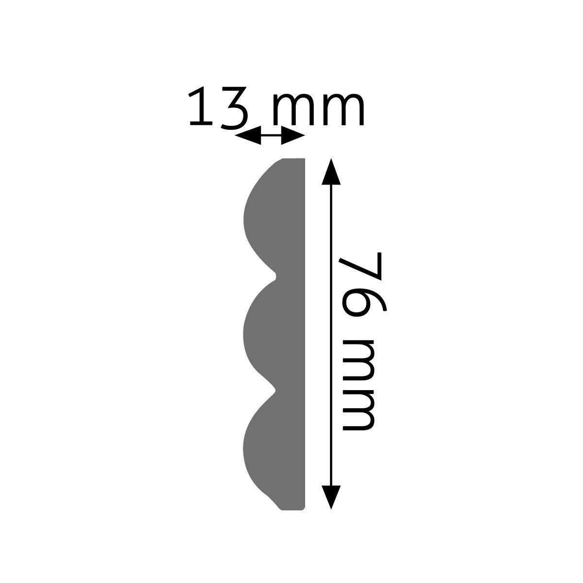 Listwa naścienna gładka Creativa LNG-18
