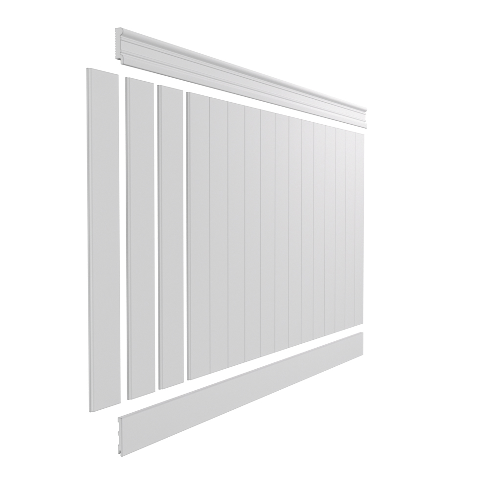 Lakierowana boazeria angielska PURE - wymiary 200 x 121 cm