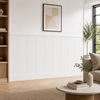 Boazeria ścienna LOFT do malowania - długość 200 cm, wysokość 114,5 cm + Farba biały RAL9003
