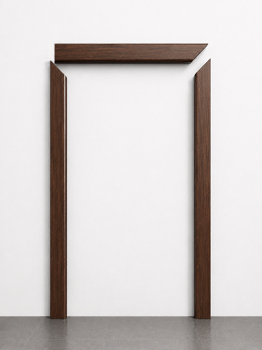 Opaska drzwiowa 3 szt. komplet, listwa maskująca MDF, Dąb Cięmny, obramowanie drzwi 6 cm