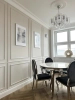Elegancka i klasyczna jadalnia w apartamencie z nutą glamour