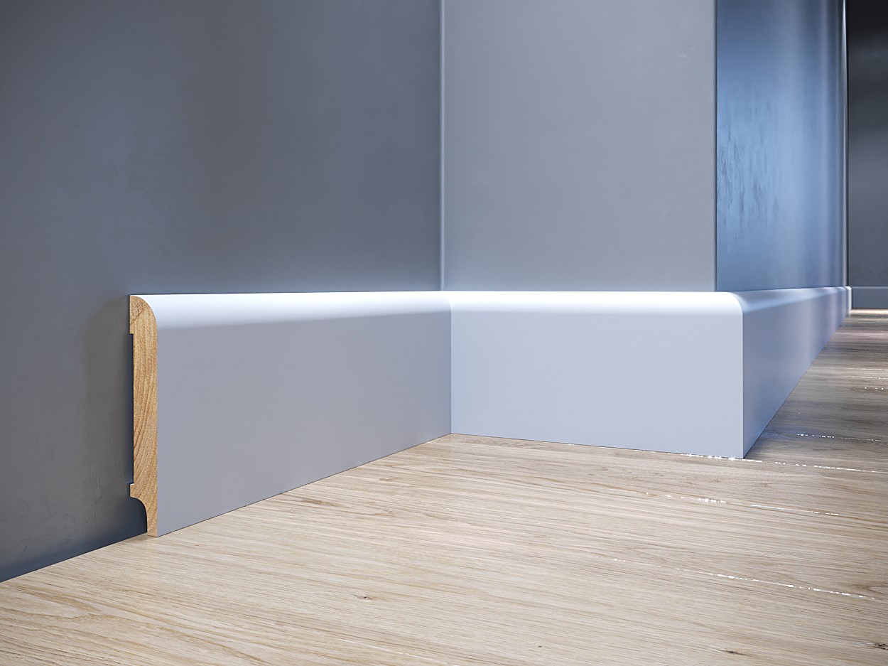 Listwa przypodłogowa drewniana lakierowana OPAL 100 (240 cm x 10 cm x 1,6 cm) iglaste