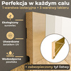 PRÓBKA 20 CM - Listwa przypodłogowa MDF lakierowana biała z wodoodporną powłoką PRIMA SLIM 10cm