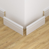 Narożnik zewnętrzny do listwy przypodłogowej lakierowany biały FOGE - LB2 8cm