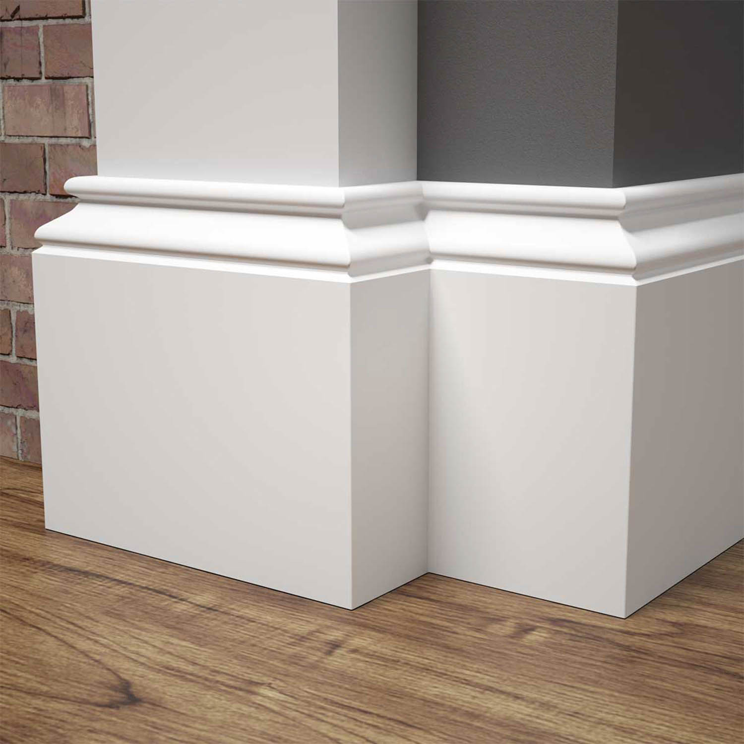 Listwa przypodłogowa MDF lakierowana biała z wodoodporną powłoką MODERNA 12cm