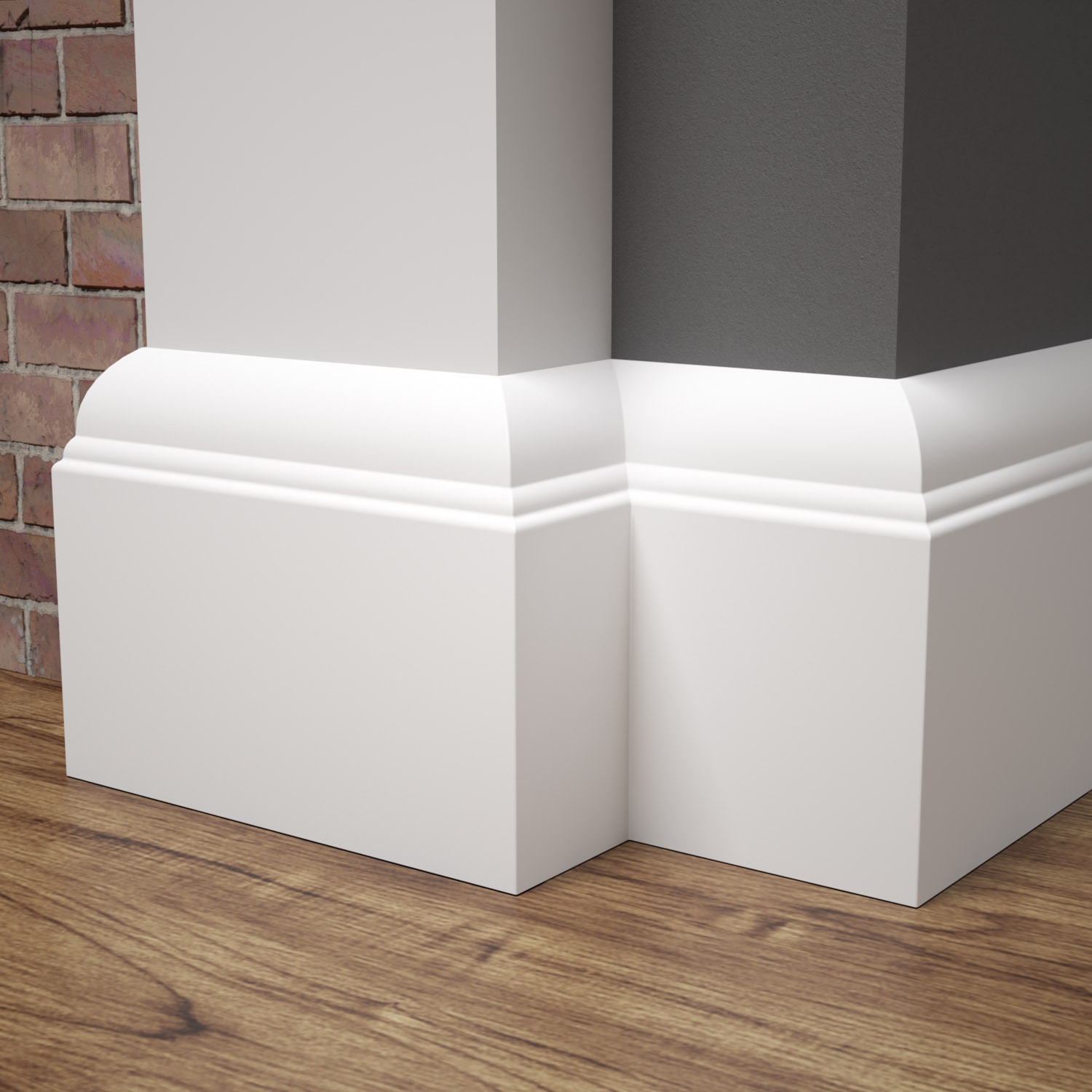 Listwa przypodłogowa MDF lakierowana biała z wodoodporną powłoką BELLA 10cm