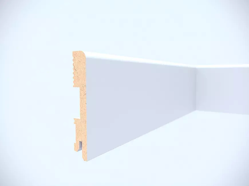 Listwa przypodłogowa MDF lakierowana biała FOGE LB1 - 10cm