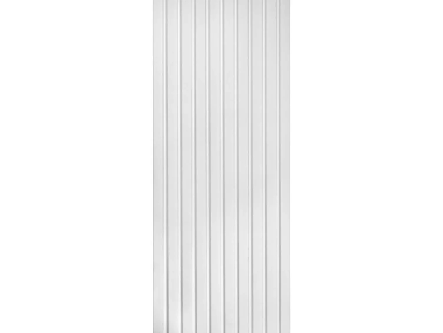 Lamela ścienna biała L0201TP, wym. 200 x 1.2 x 12.1 cm, z PolyForce