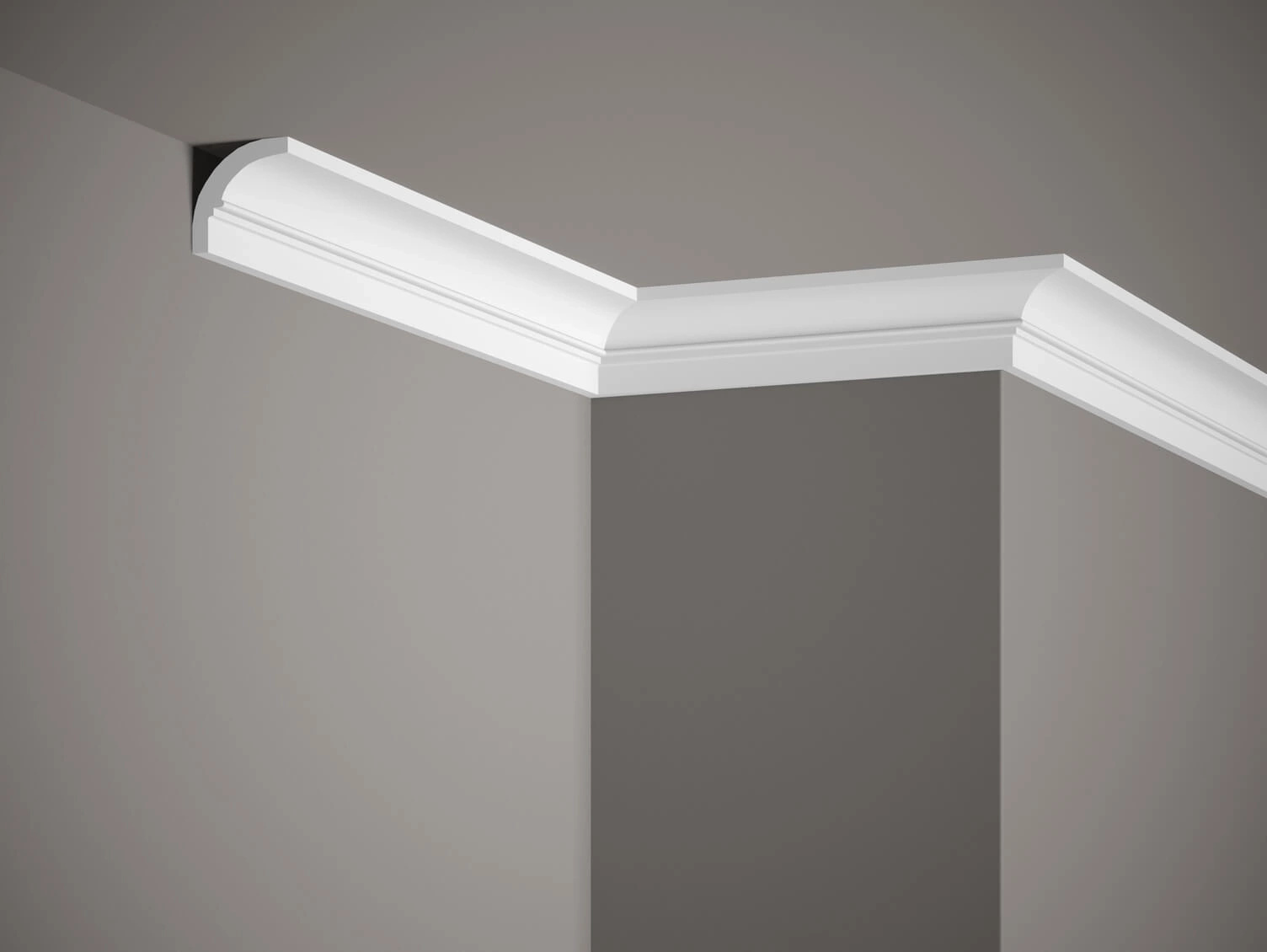 Listwa przysufitowa biała MDB136 wym. 200 x 4 x 4 cm, z ProFoam