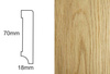 Listwa przypodłogowa fornirowana lakierowana CP70 R3 (240 cm x 7 cm x 1,8 cm) dąb