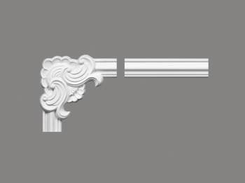 Narożnik biały MDD308-11 wym. 27 x 6.5 x 27 cm, z ProFoam