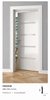 Obramowanie drzwi MD094E białe wym. 240 x 1.2 x 9.4 cm, z PolyForce