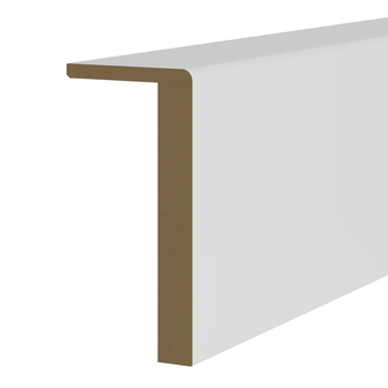 PRÓBKA 20 CM - Maskownica kątowa MDF biała listwa maskująca karnisz rury kable 12x6 cm