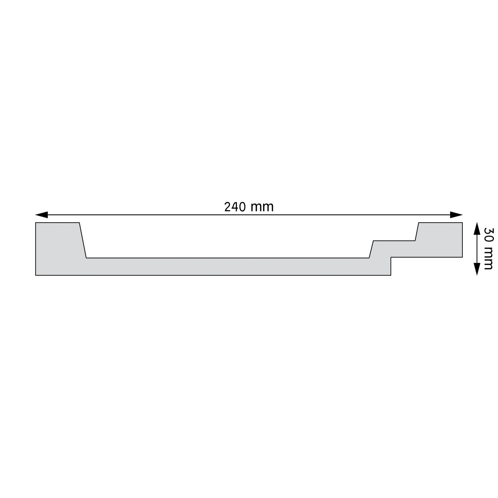 Listwa uniwersalna gładka Creativa LNG-25