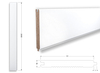 Listwa pionowa do boazerii angielskiej PURE, lakierowana 12,5 x 1,6 x 200 cm