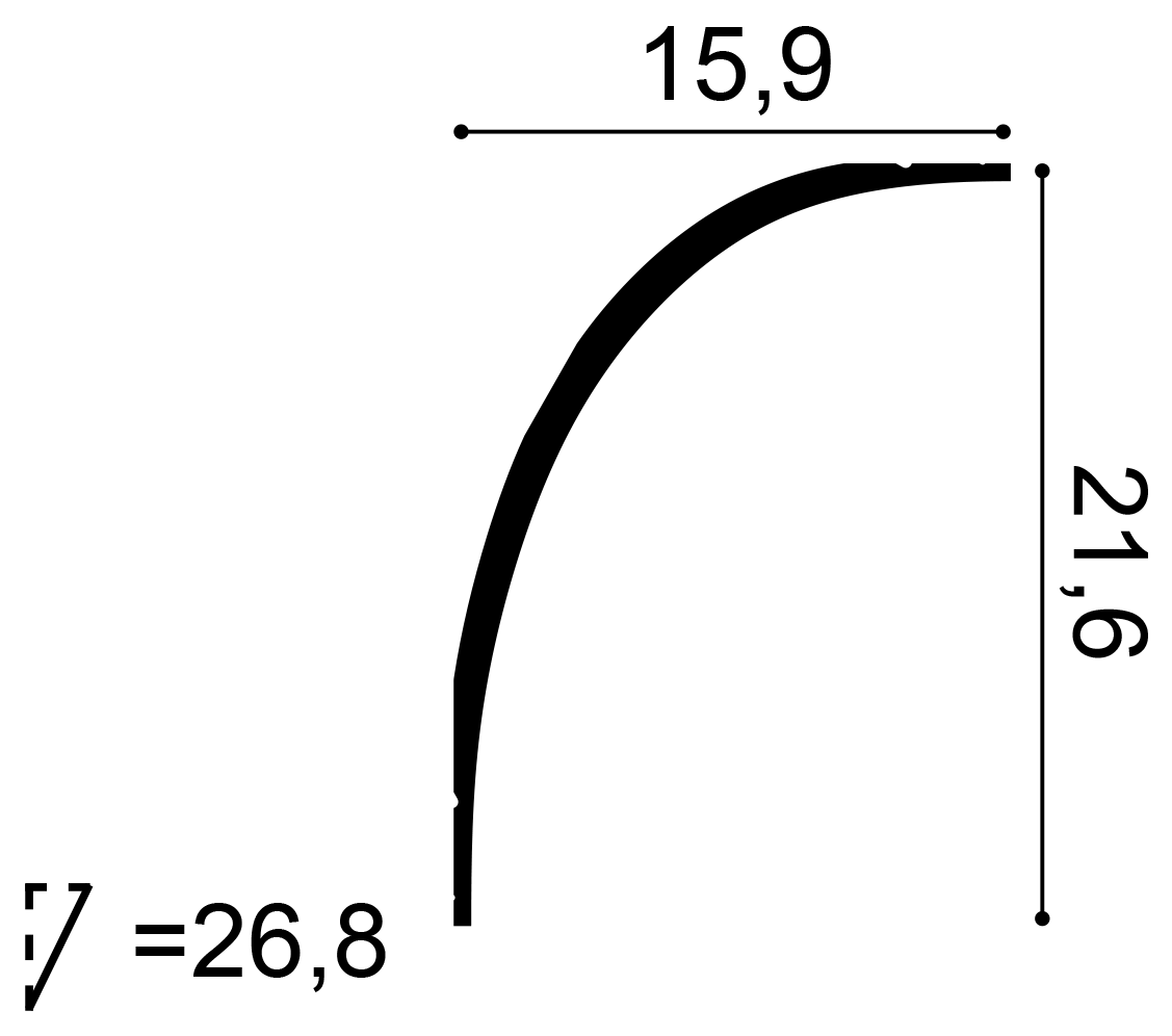 Listwa przysufitowa - Orac Decor C990