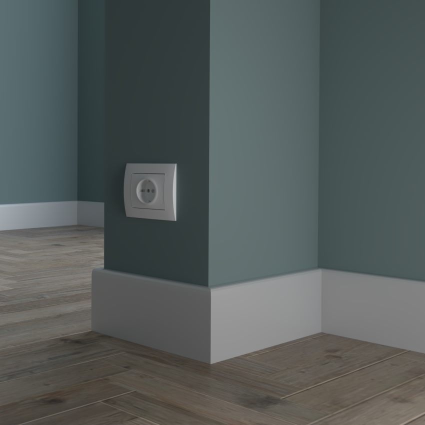 Listwa przypodłogowa drewniana lakierowana PW70 (220 cm x 7 cm x 1,6 cm) iglaste