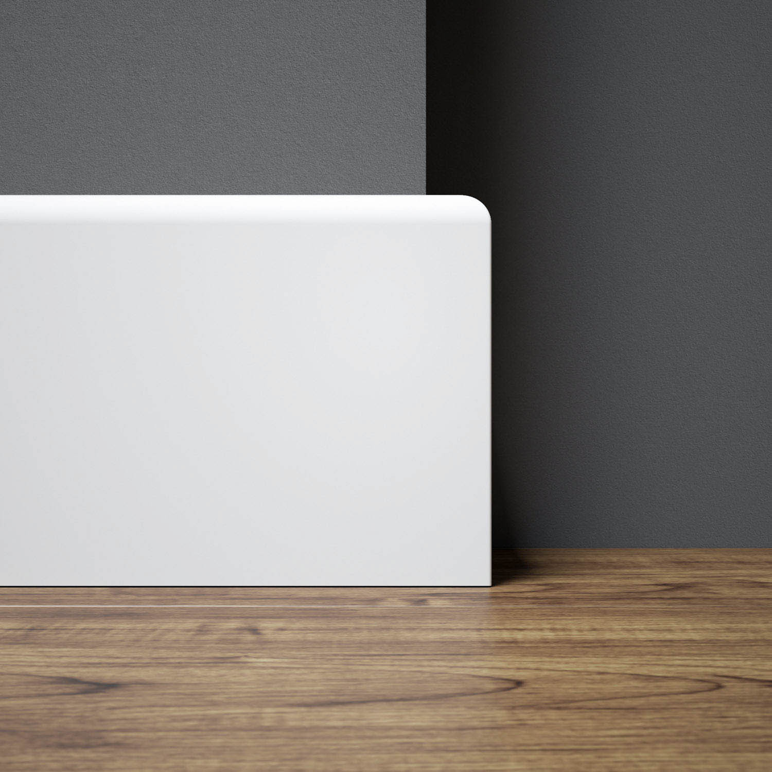 PRÓBKA 20 CM - Listwa przypodłogowa MDF lakierowana biała FOGE - LB1 10cm