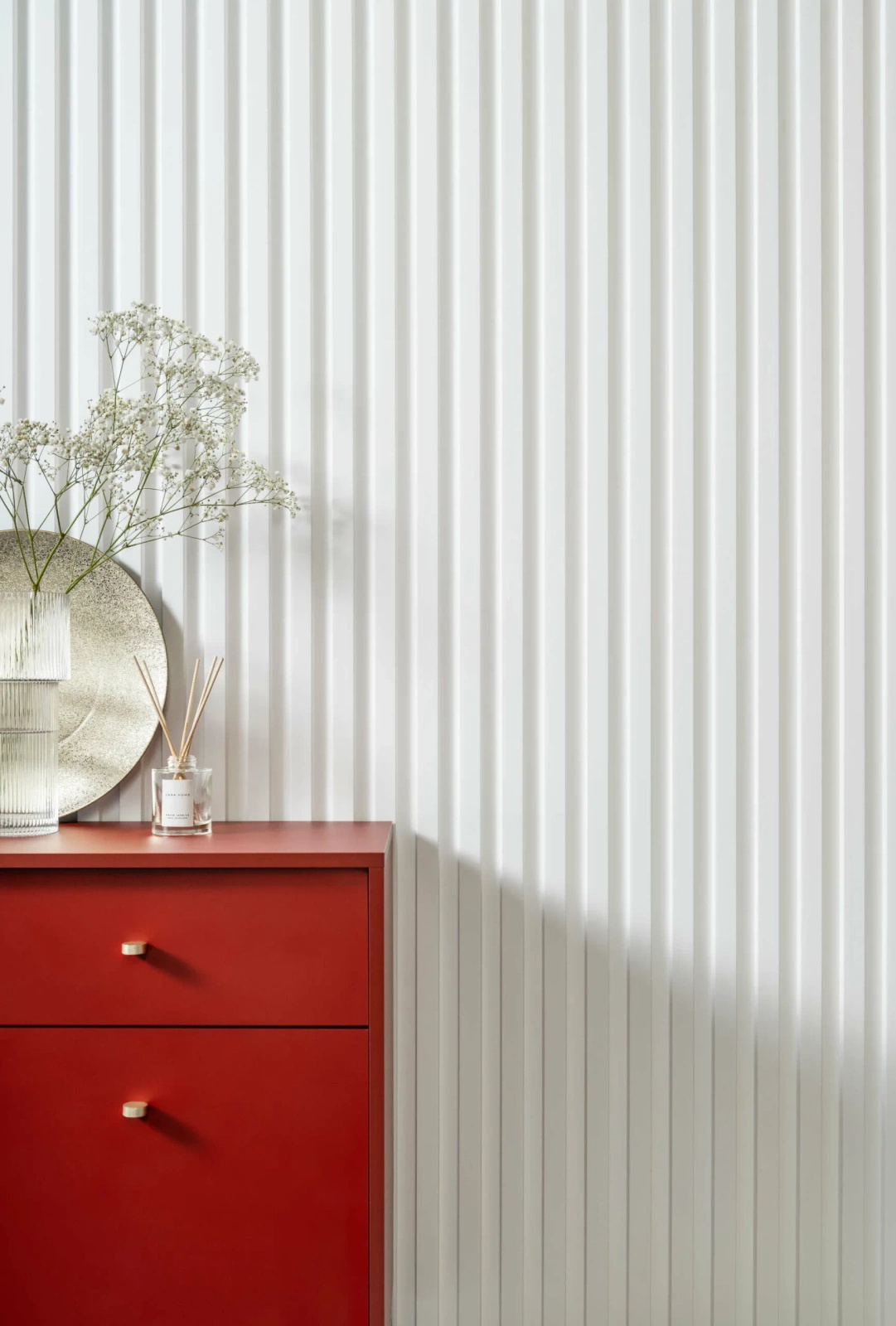 Lamela ścienna L0301 biała wym. 270 x 2 x 11.5 cm, z PolyForce