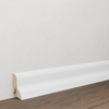 PRÓBKA 20 CM - Listwa przypodłogowa 40x22 mm - świerkowa Premium – biała, powłoka Polyblend, 4cm