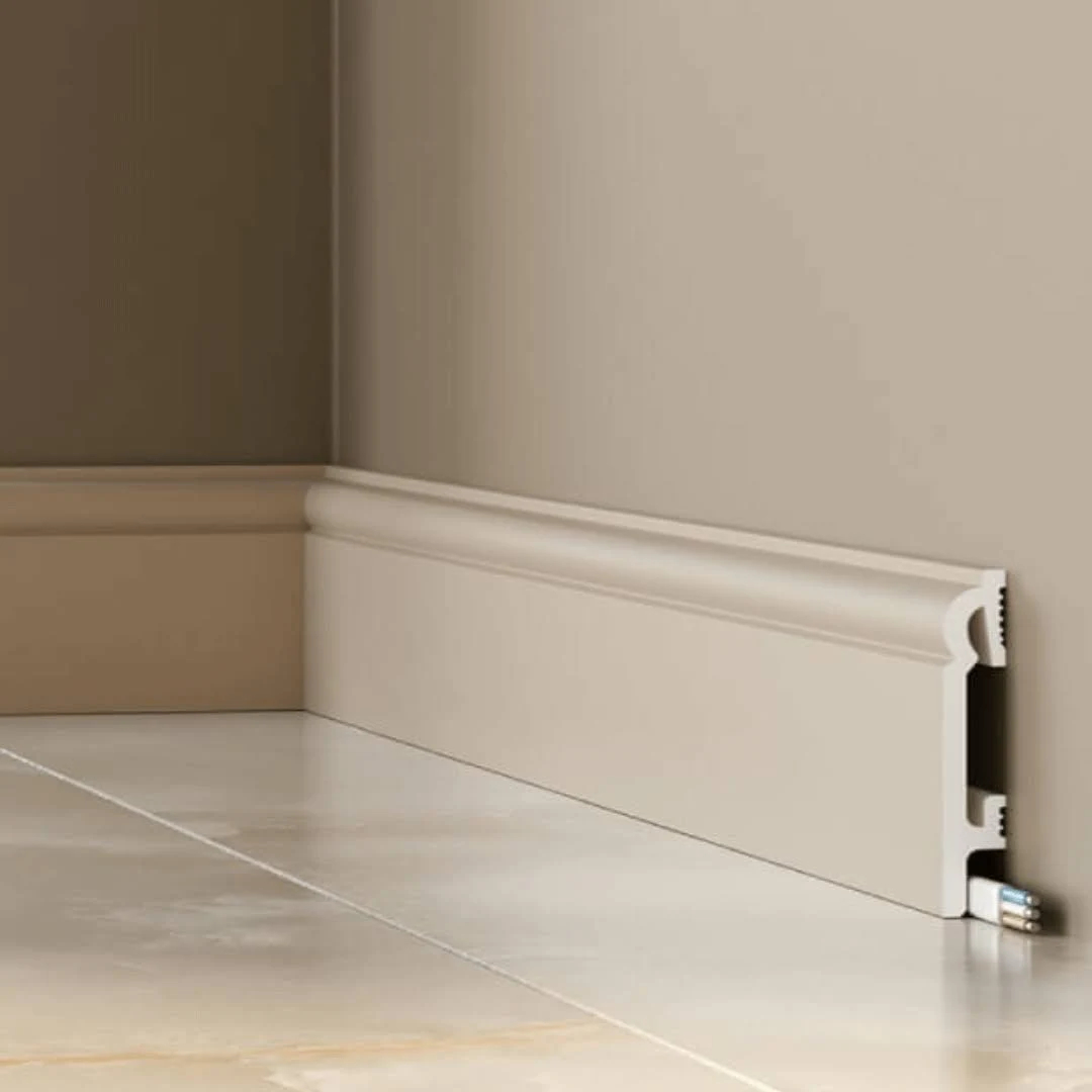 PRÓBKA 20 cm - Listwa przypodłogowa Premium Floor Durofit PF082K Kaszmir NCS S1502Y50R 8cm