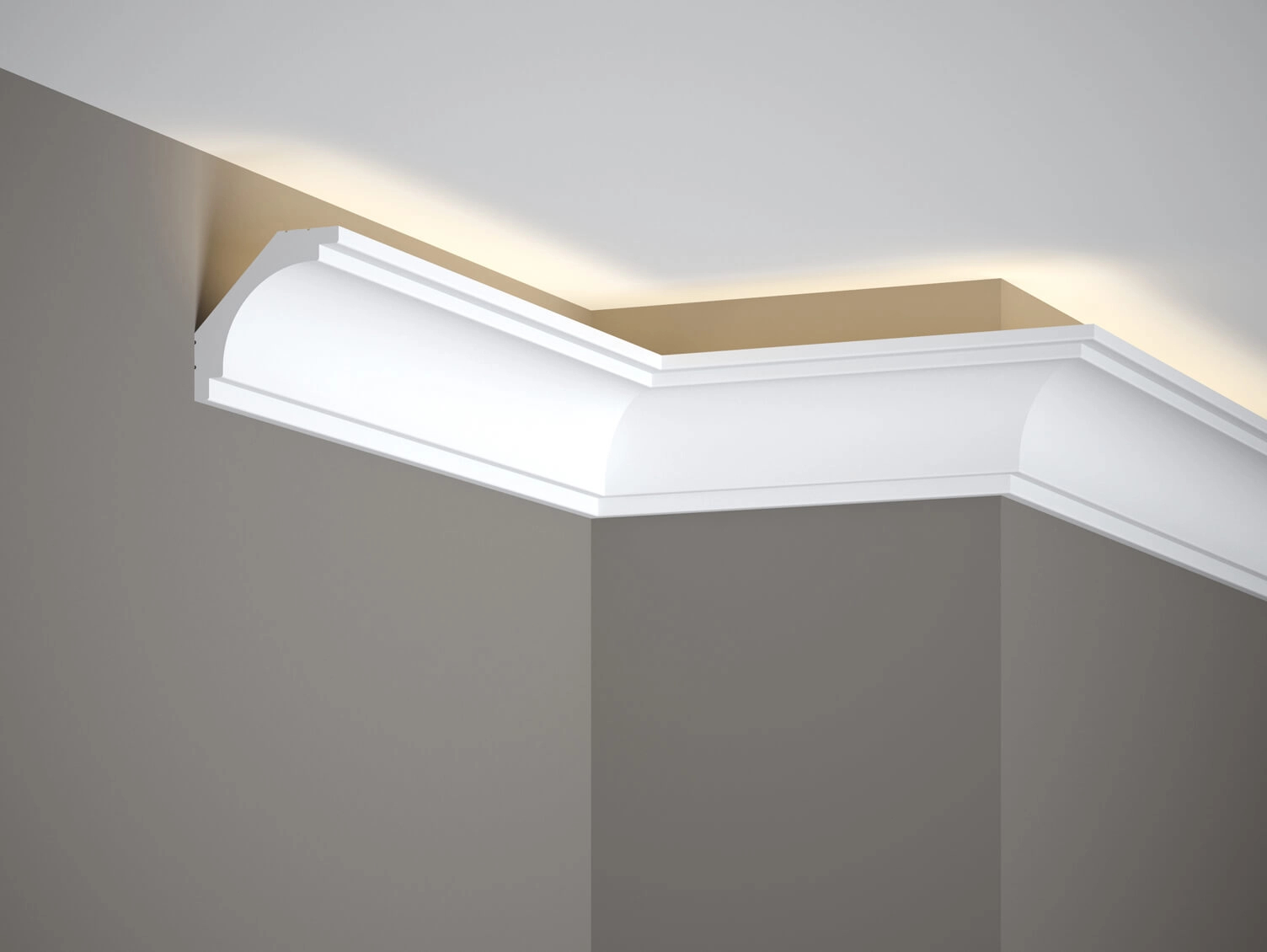 Listwa sufitowa Mardom Decor MD145 biała wym. 200 x 6 x 6 cm, z PolyForce