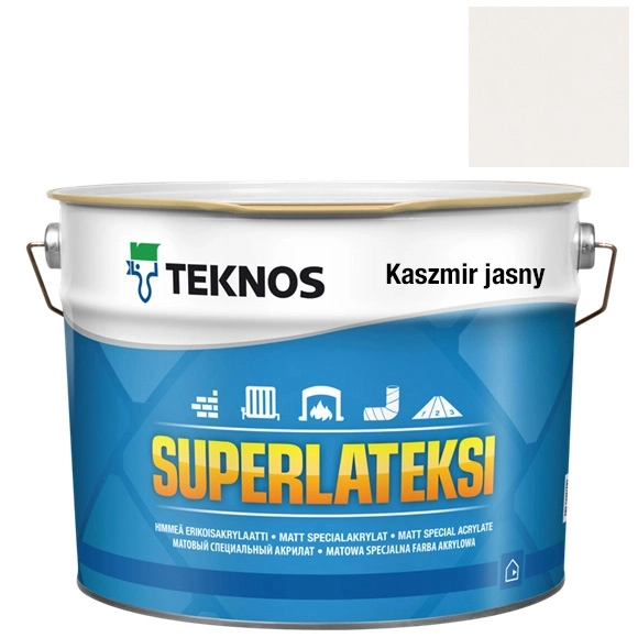 Farba Teknos Superlateksi Kaszmir – puszka matowej farby akrylowej z kodem NCS S 1502-Y50R.