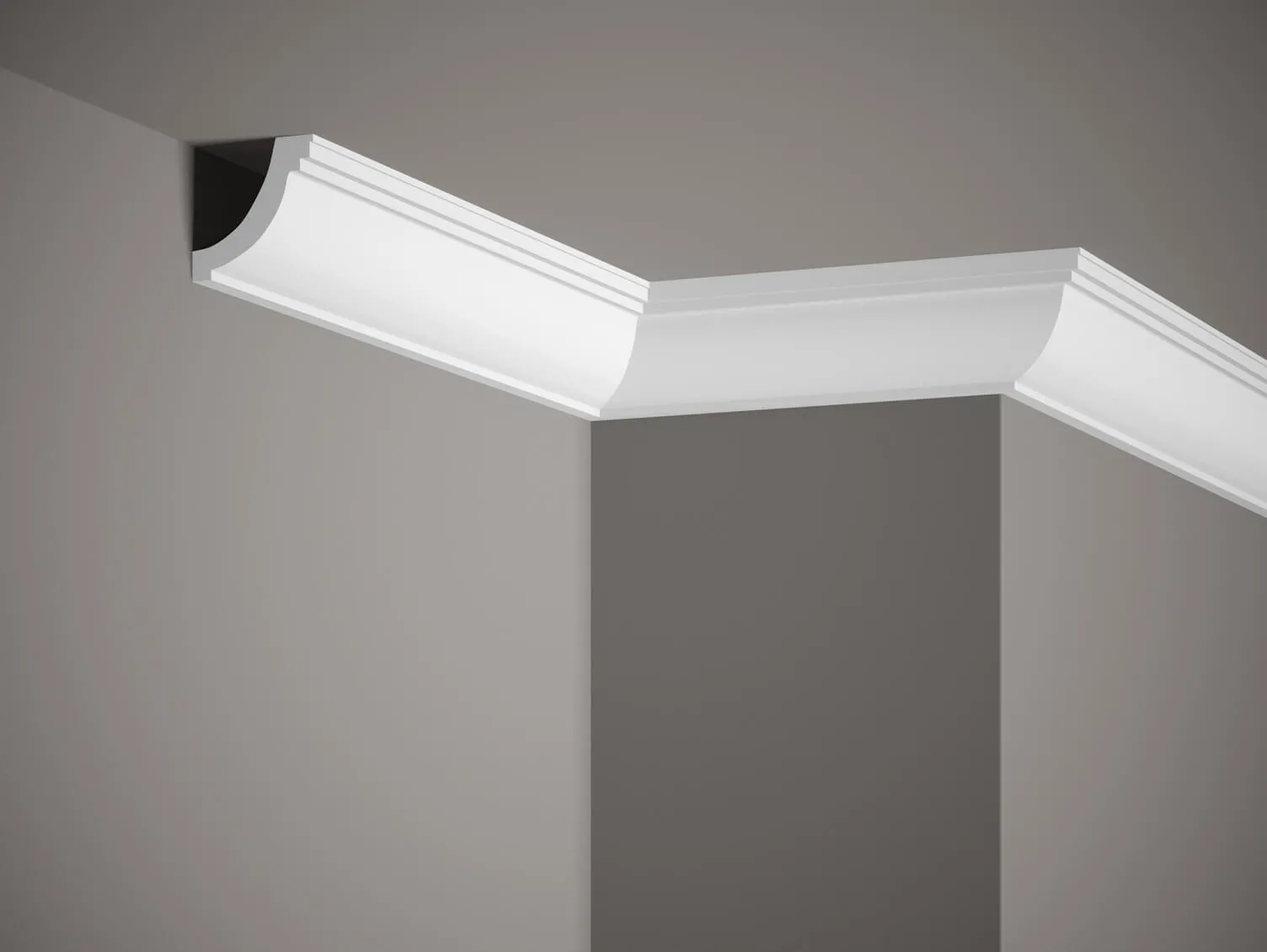 Listwa przysufitowa biała MDB063 wym. 200 x 5.5 x 4.5 cm, z ProFoam