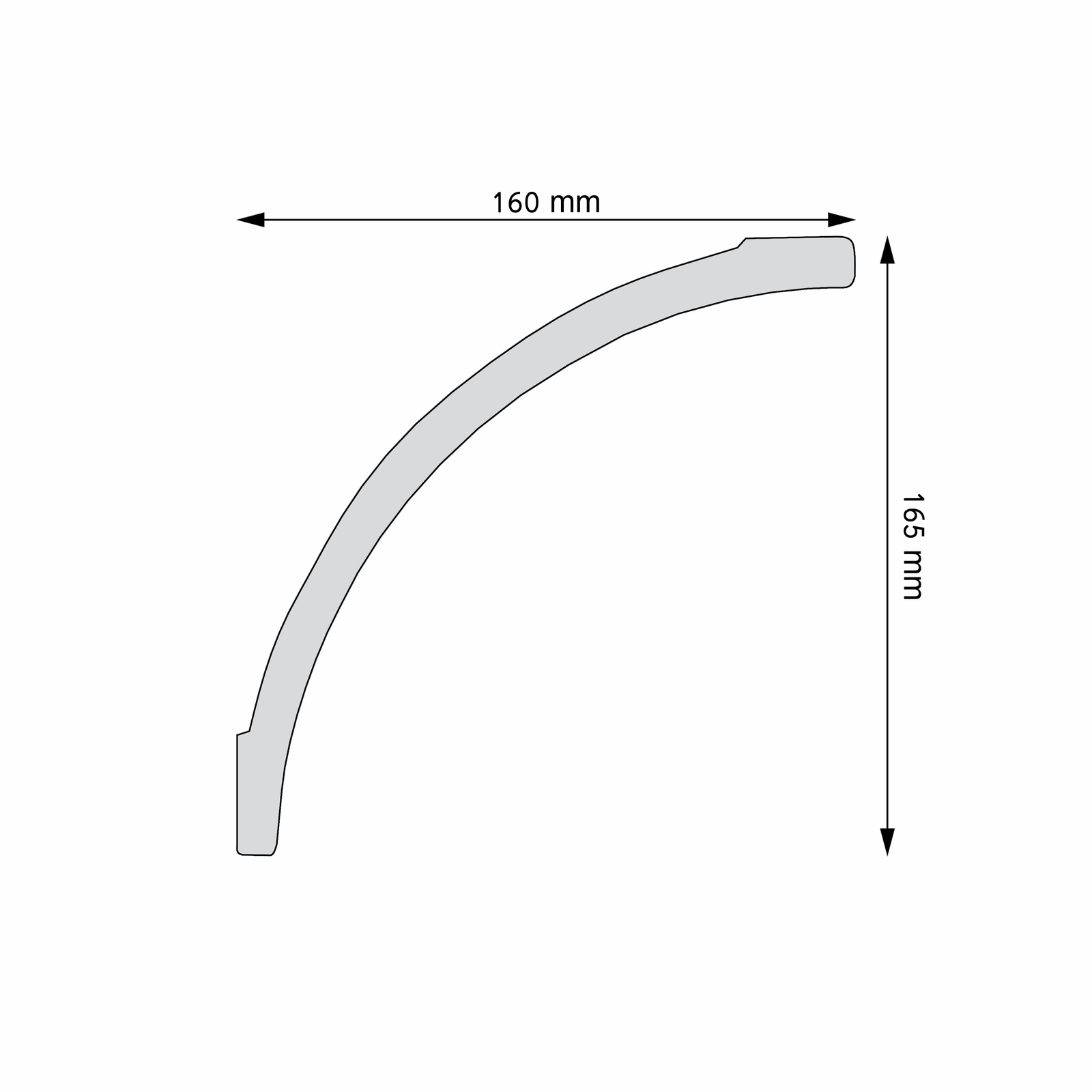 Listwa gzymsowa gładka Creativa LGG-49