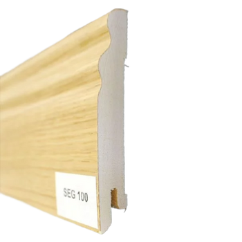 Drewniana listwa przypodłogowa lakierowana SEG100 (240 cm x 9,5 cm x 1,5 cm) DĄB EUROPEJSKI