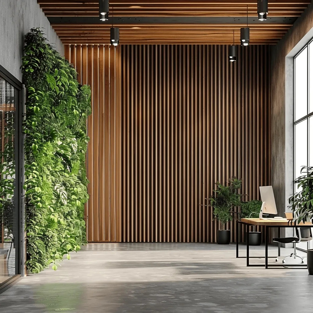 Lamela ścienna L0105 w kolorze naturalny dąb o wymiarach 270 x 1.2 x 12 cm, z PolyForce