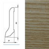 Drewniana listwa przypodłogowa lakierowana 60/22 (240 cm x 6 cm x 2,1 cm) Jesion